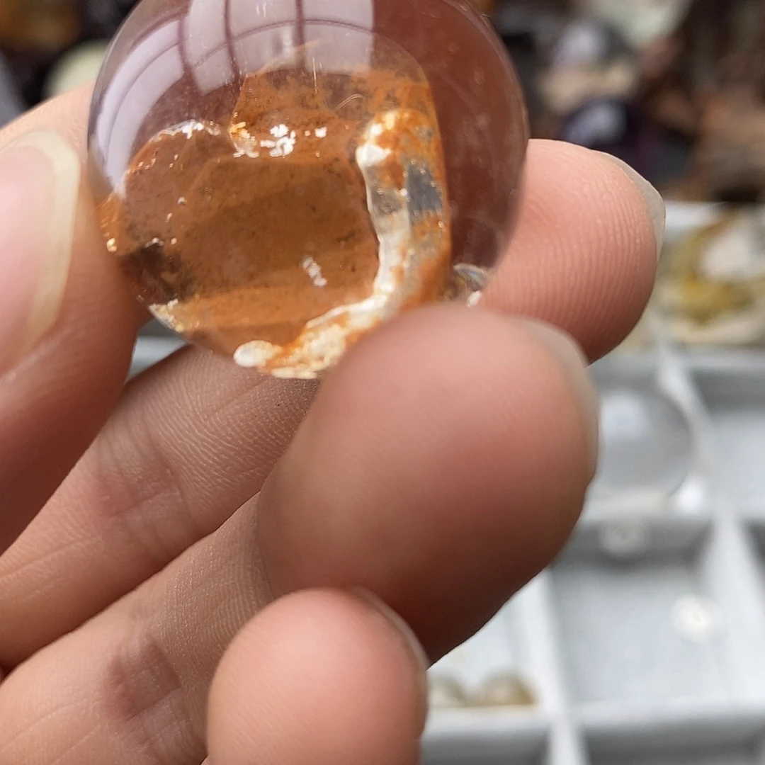 水晶珠宝半成品未镶嵌风**心