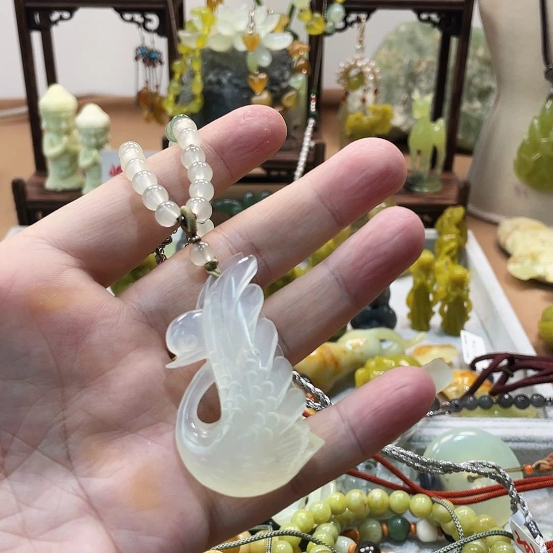 未镶嵌蛇纹石玉手链