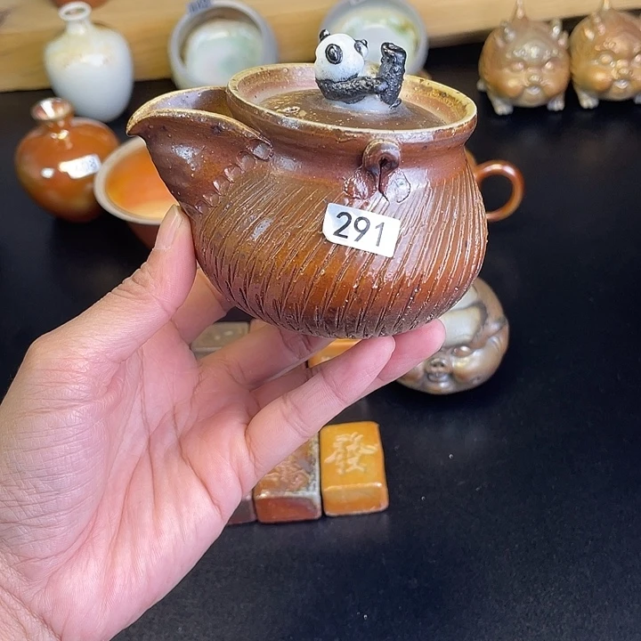 燃薪柴烧茶茶器熊猫宝瓶