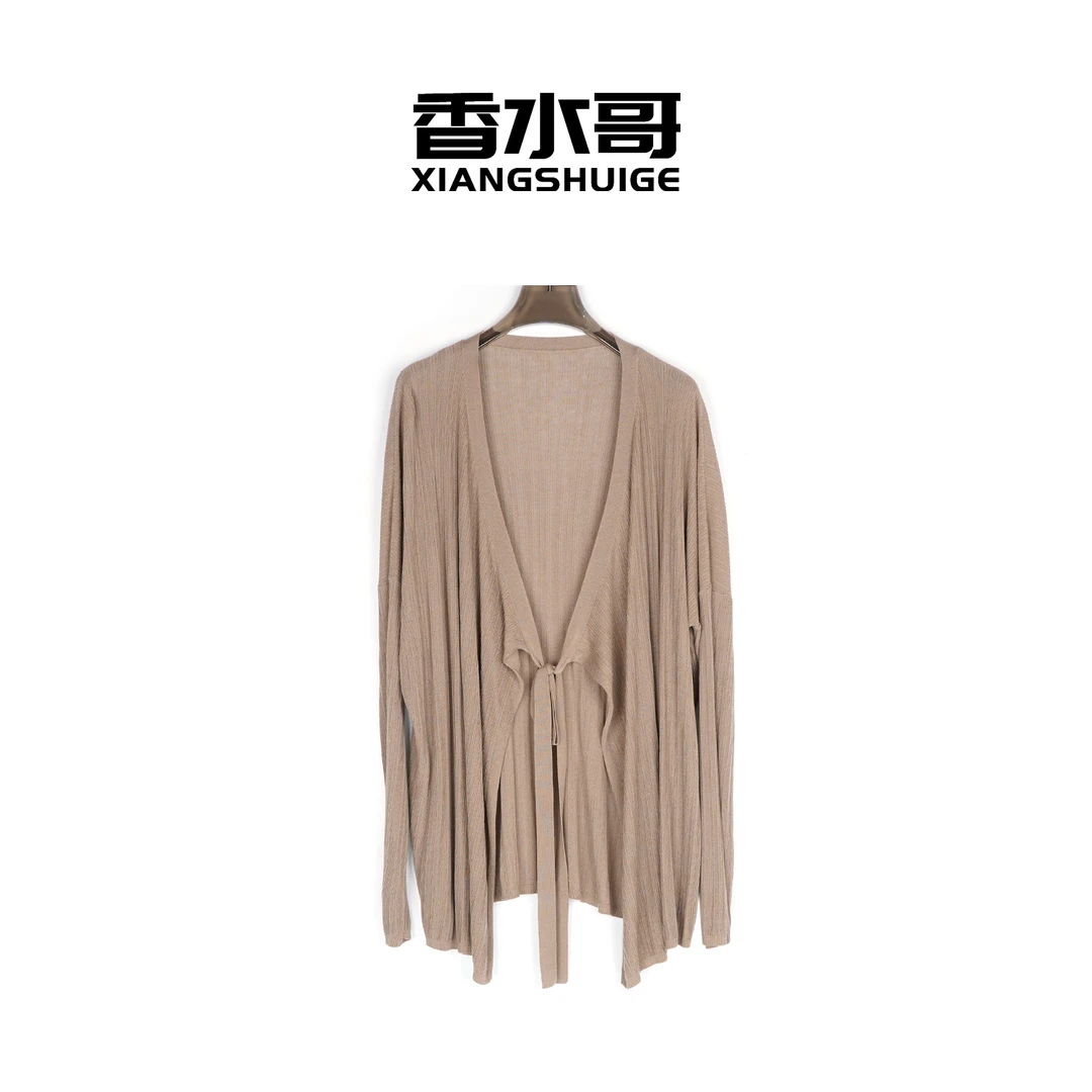 捡漏【不退换】2025纯色系带针织衫YYG886251