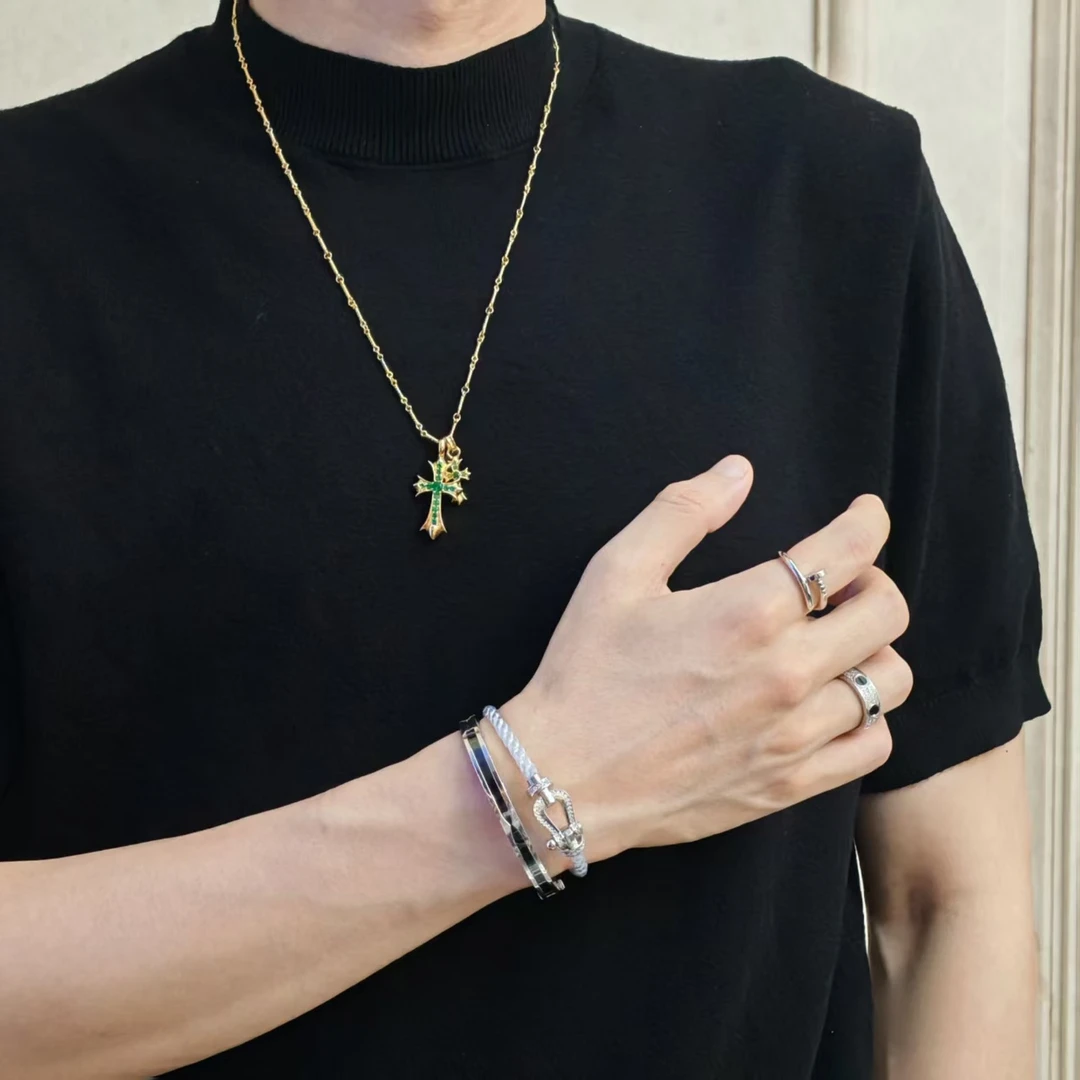 合金项链 PureTONE围巾搭配H和W联合LOOP系列印花搭配项链