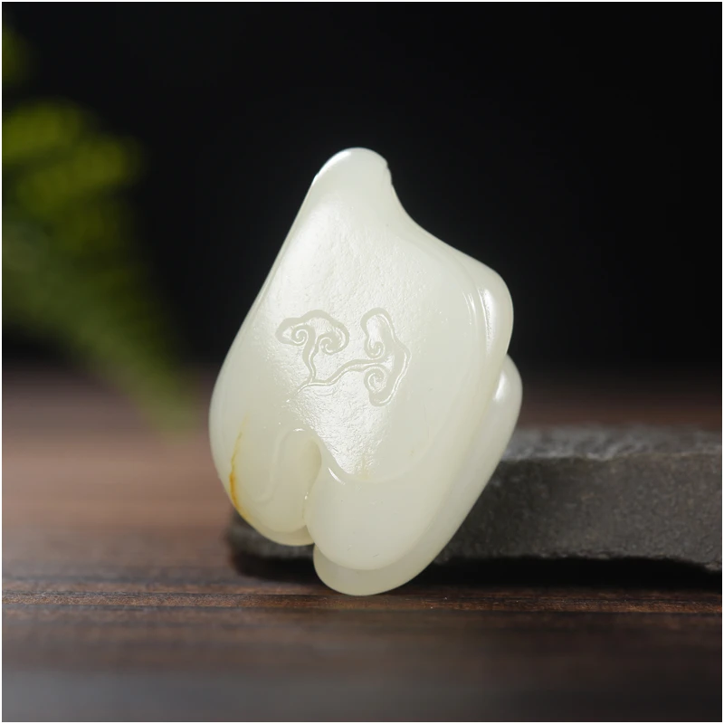 玉石缘【古件22g】新疆和田玉白玉籽料精品男女款挂件吊坠