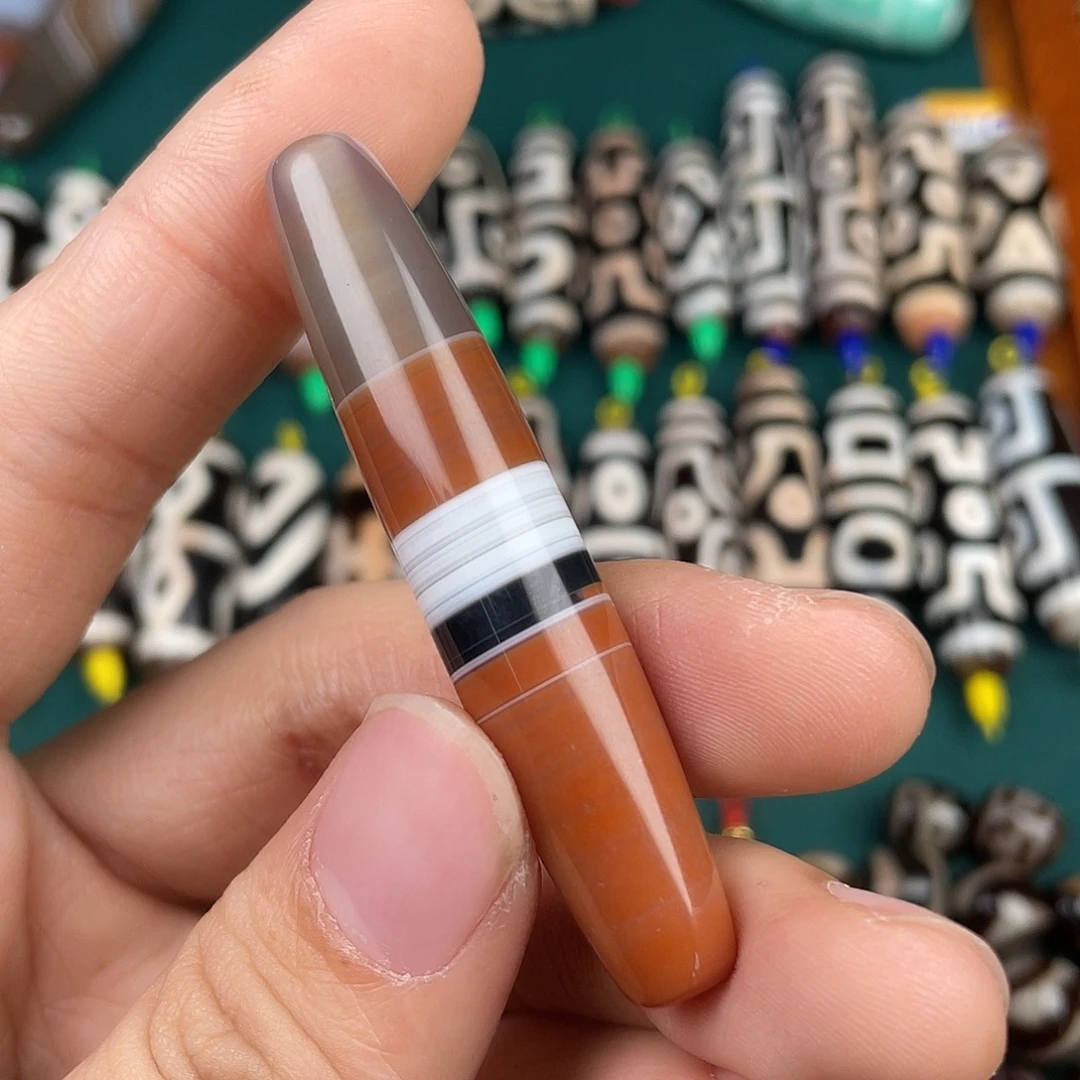 玛瑙/玉髓裸珠缠丝线珠