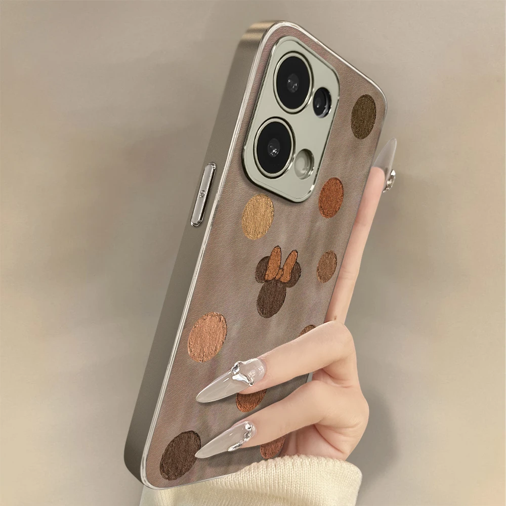 波点米妮opporeno14手机壳适用findx8pro保护套13/12全包11镜头10