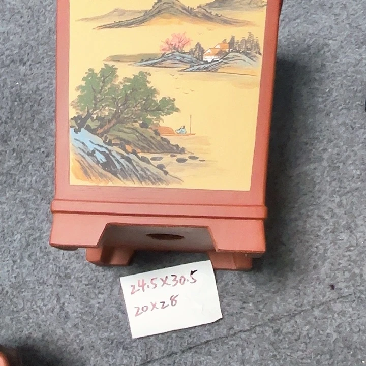 当***情紫砂花盆宜兴紫砂