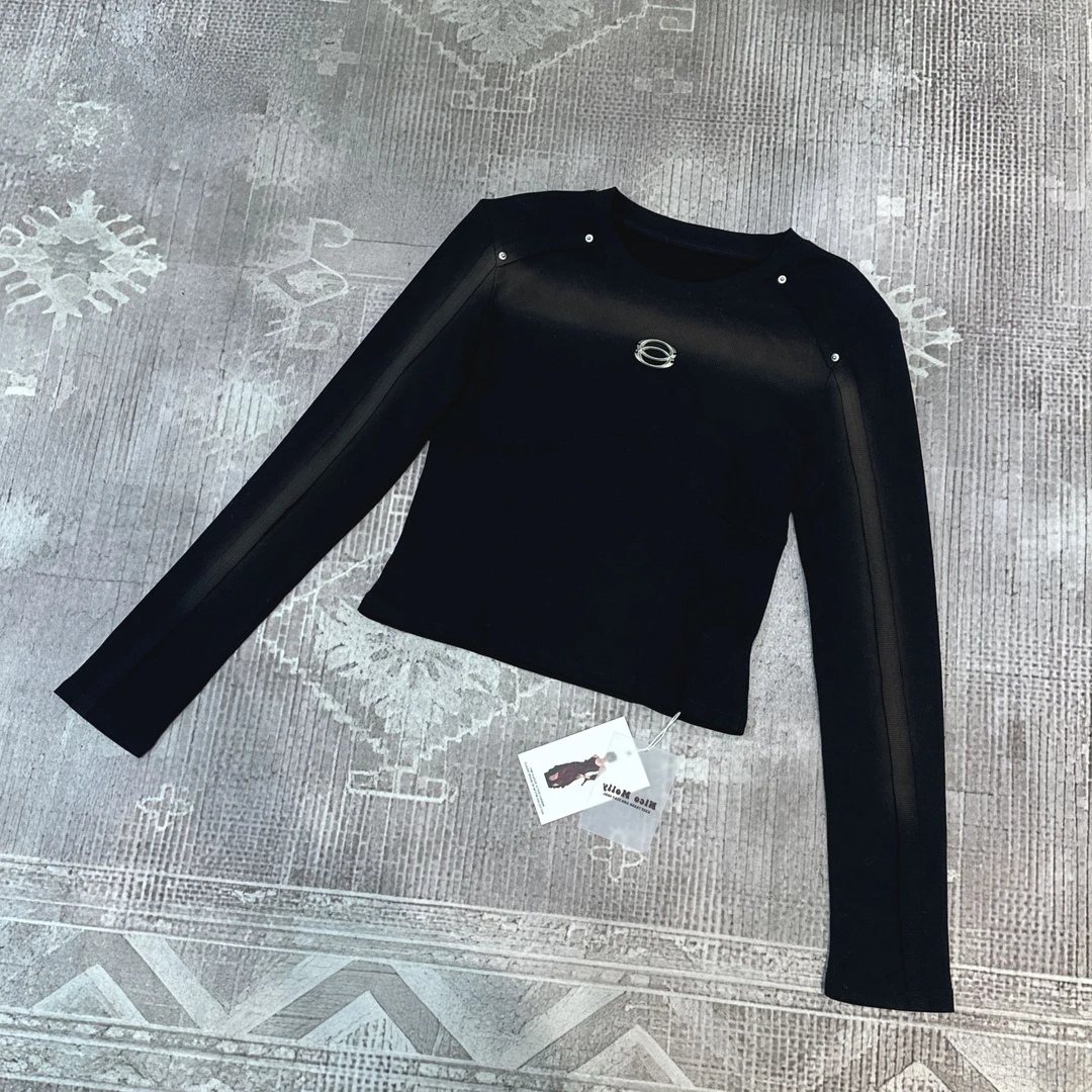 奶酷墨莉 冬季时尚针织衫美式性感上衣-YL013