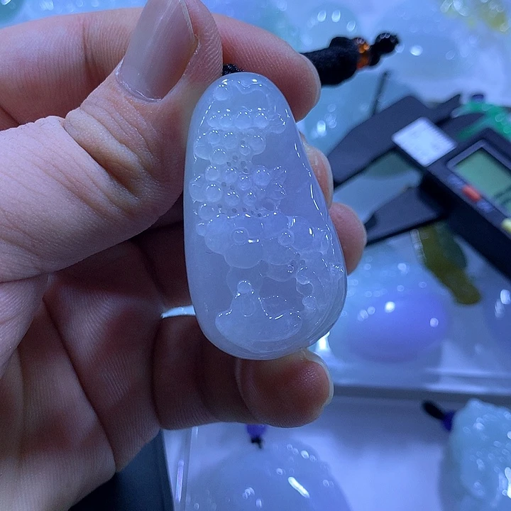 颈饰未镶嵌翡翠天然翡翠A货吊坠