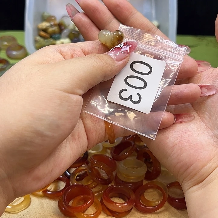 玛瑙/玉髓未镶嵌戒指