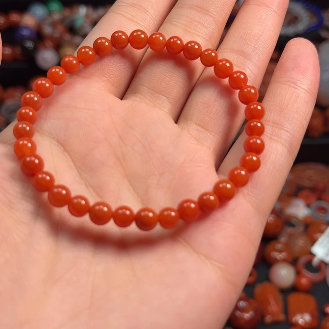 南红玛瑙手串5.5未镶嵌