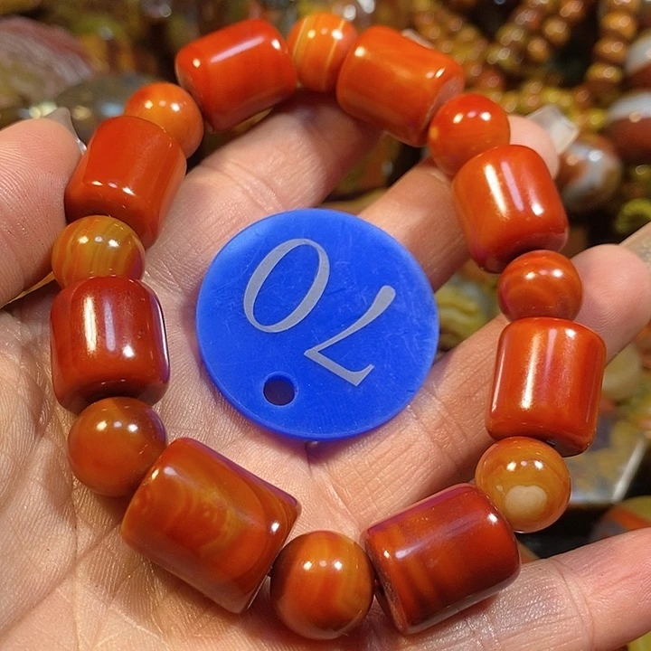 玛瑙/玉髓手链未镶嵌毒*