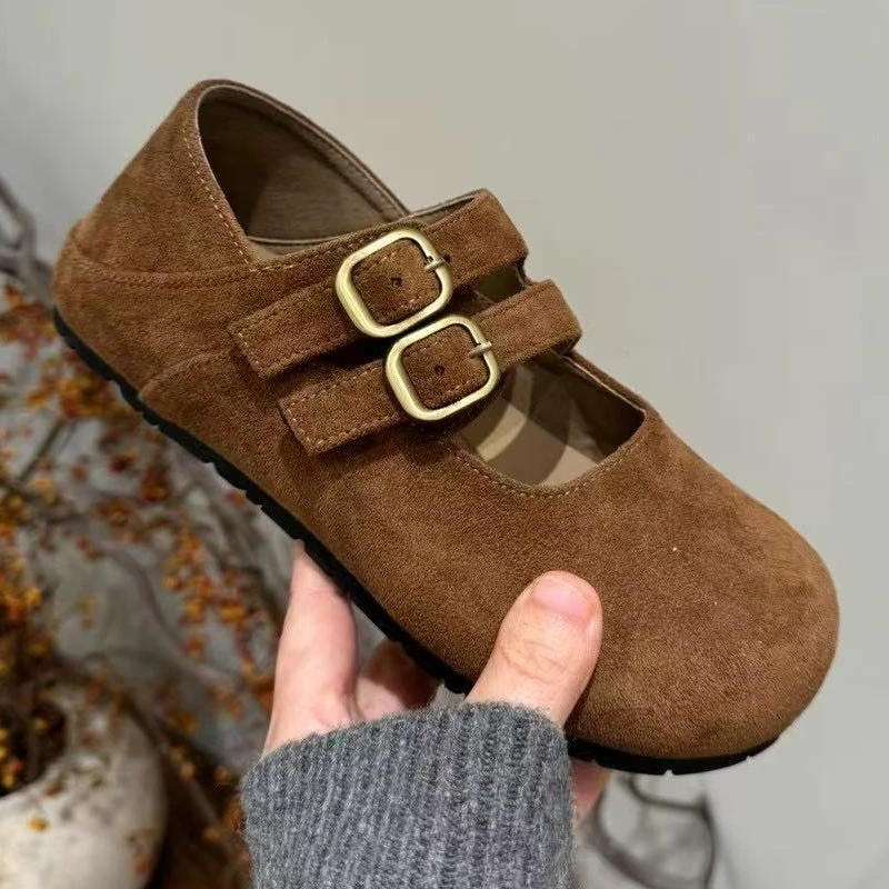 网红软底勃肯鞋女秋季外穿时尚百搭舒适平底防滑玛丽珍复古休闲鞋