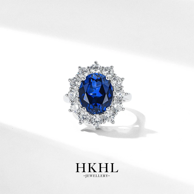 925银合成锆石戒指 HKHL气质轻奢高级感小众设计单个食指指经典