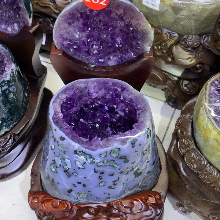 紫晶银S925镶嵌大型摆件（非配饰）