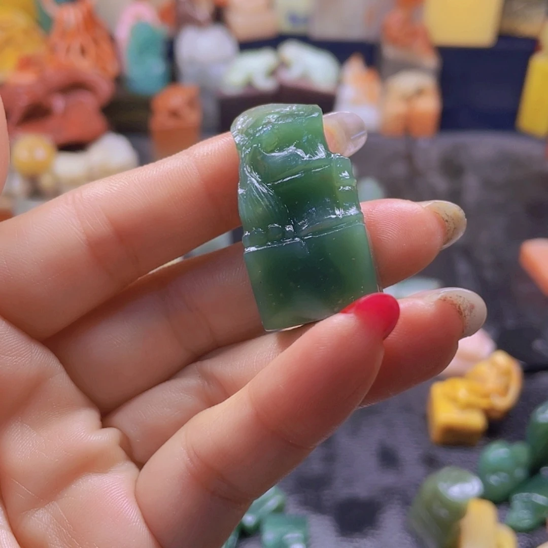 昌化石印石西安绿