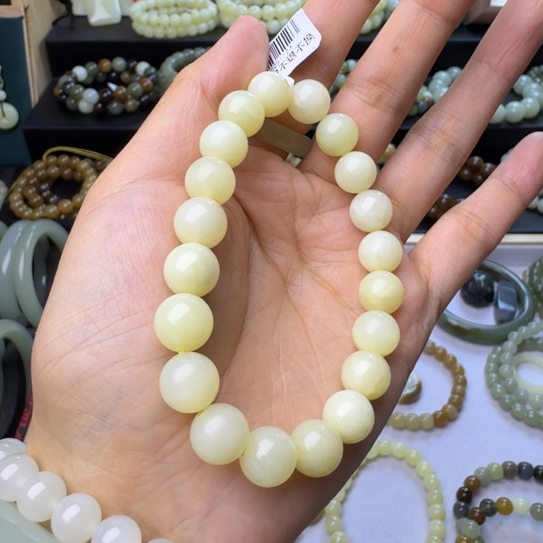 和田玉（黄玉）未镶嵌手链