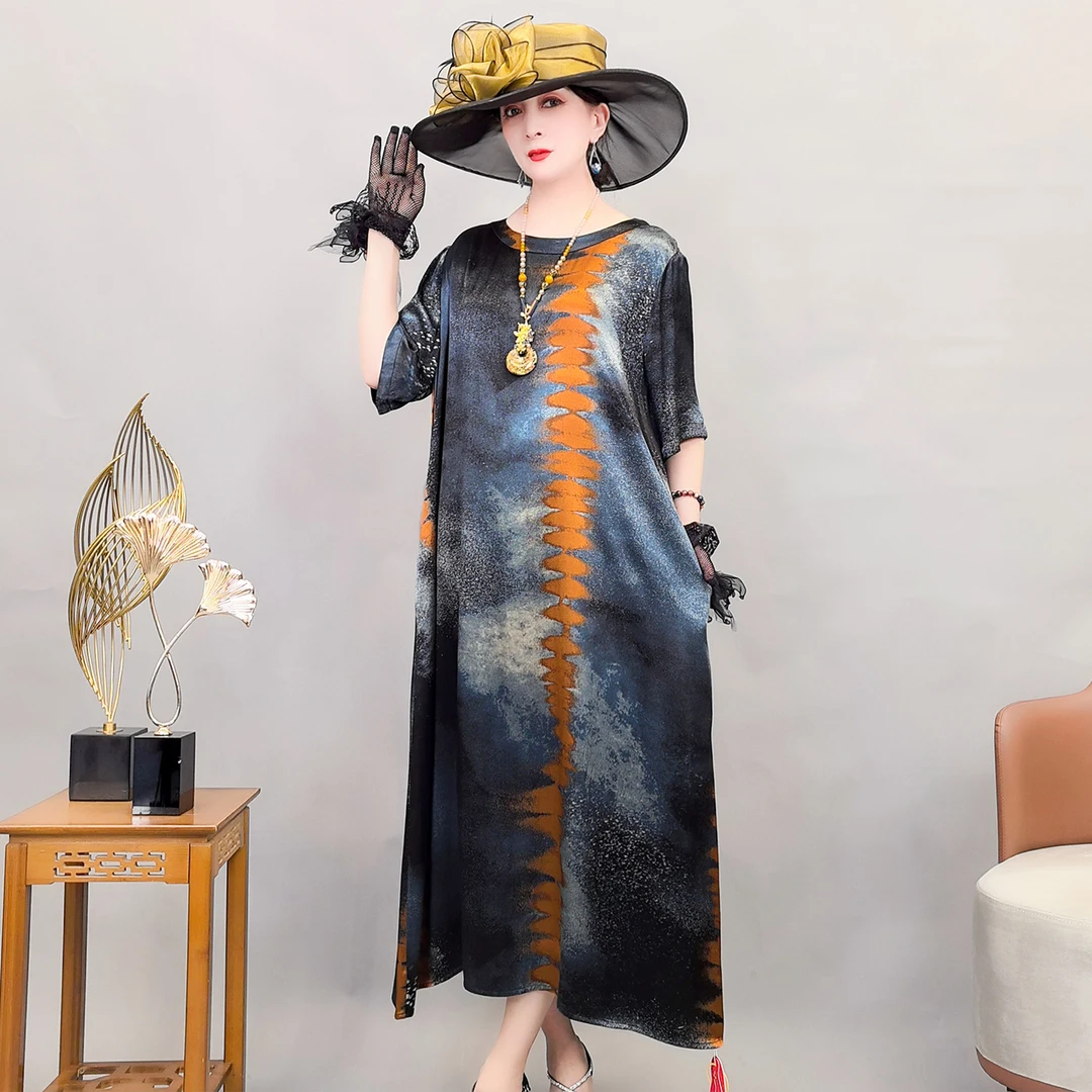 75077重磅真丝新款爆款高端女装春季连衣裙