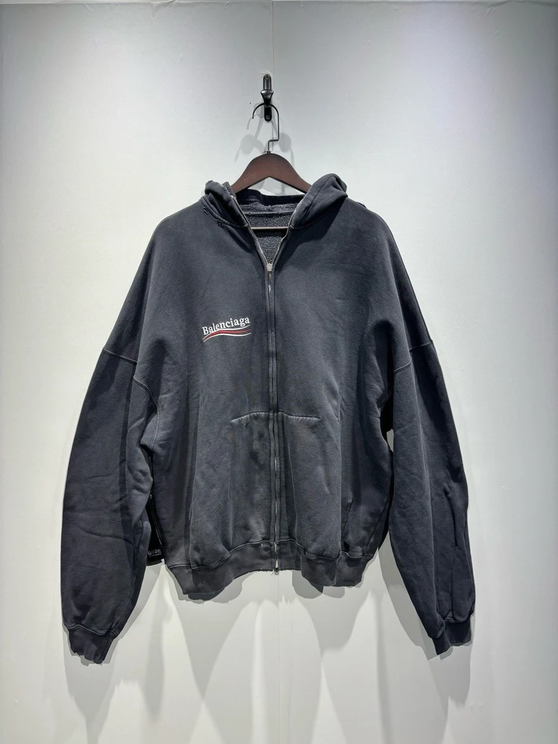 99新 Balenciaga/巴黎世家 可乐破坏做旧外套/4码/0363