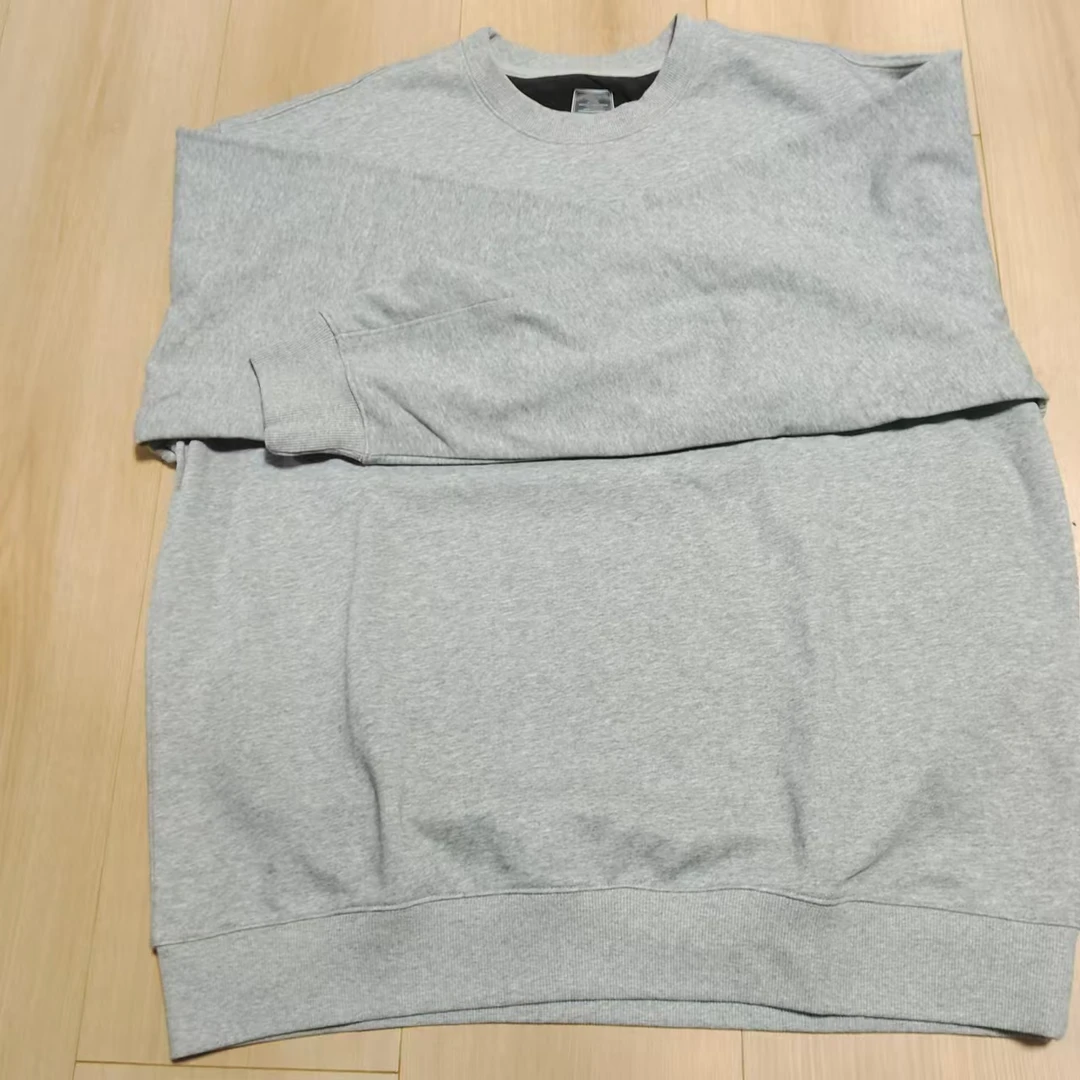 浅灰色圆领休闲卫衣/207号XL170-190