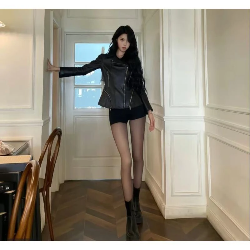 【媛媛专享】单层一体2025年水光黑透肤高腰厚款女打底裤显瘦提臀-1