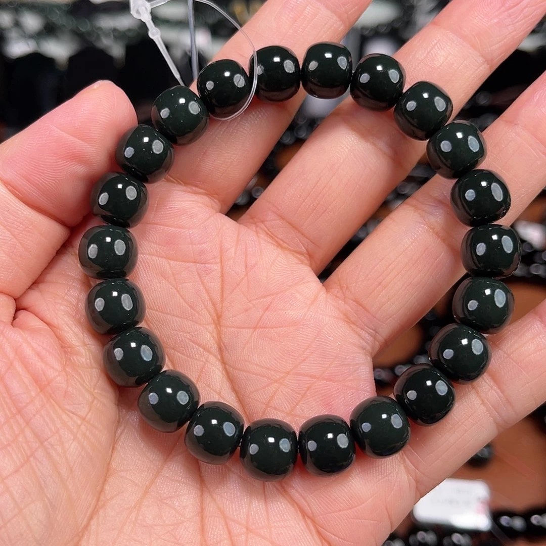 游***鱼和田玉未镶嵌手串卡10