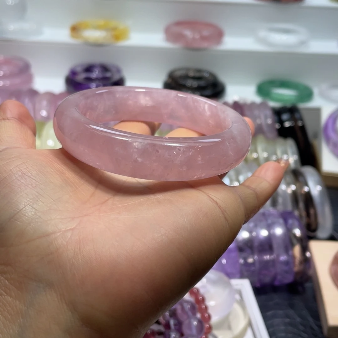 水晶手镯58圈口23号未镶嵌