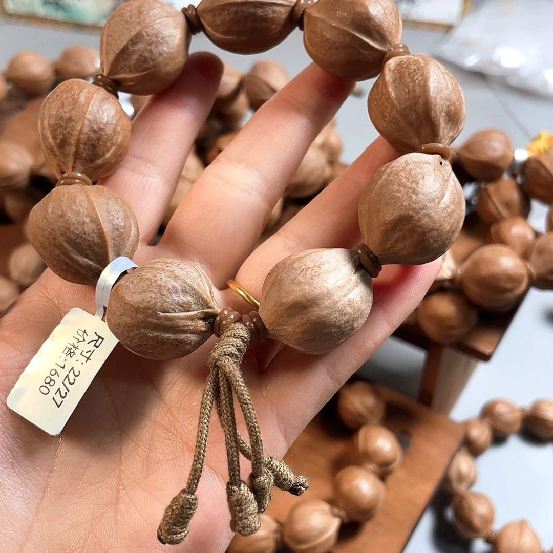 闲***巴橄榄核手串/手链22/27梅林铁核