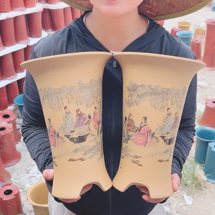 宜兴紫砂精品花盆