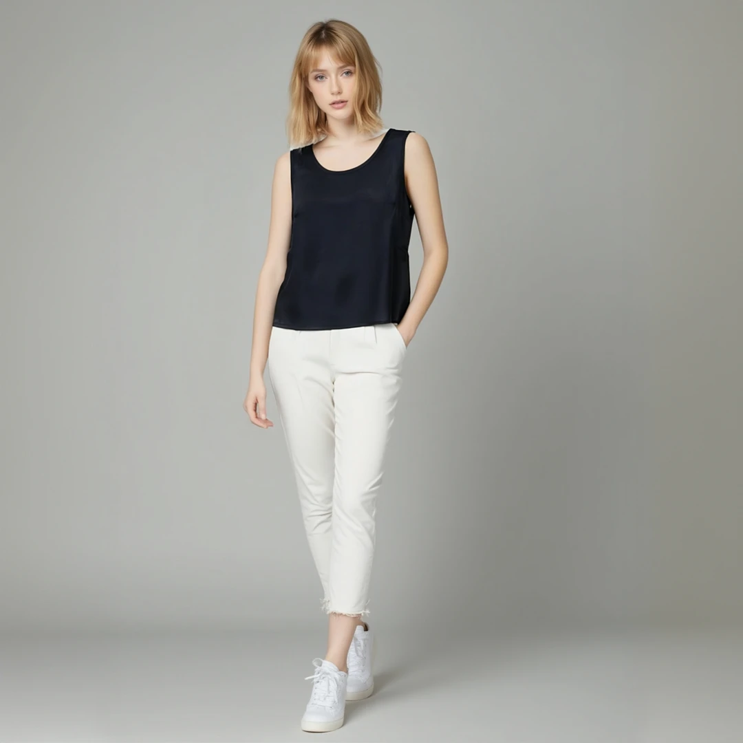 吊带背心夏季新款外穿内搭短款法式打底衫纯色搭配小西装大码0235