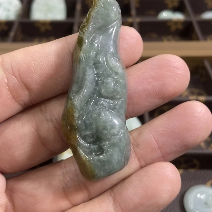 翡翠未镶嵌挂件挂件