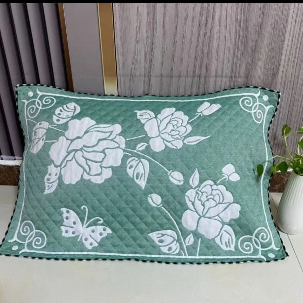 学生枕巾加大针织高档纱布枕头透气吸汗柔软耐脏口水成人学生宿舍