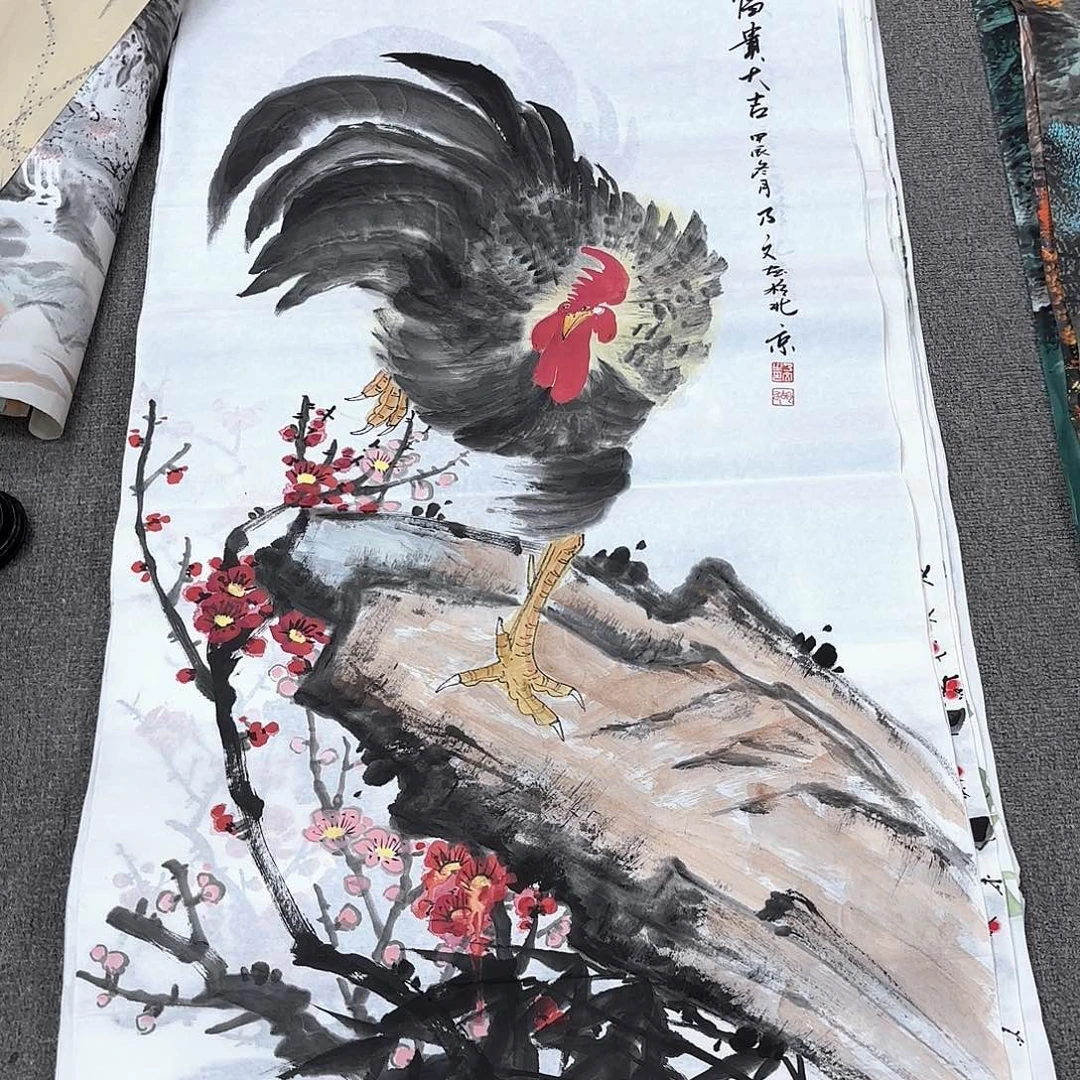 国画国画作品多次