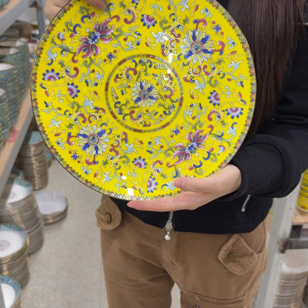 一个10英寸满花平盘。。。