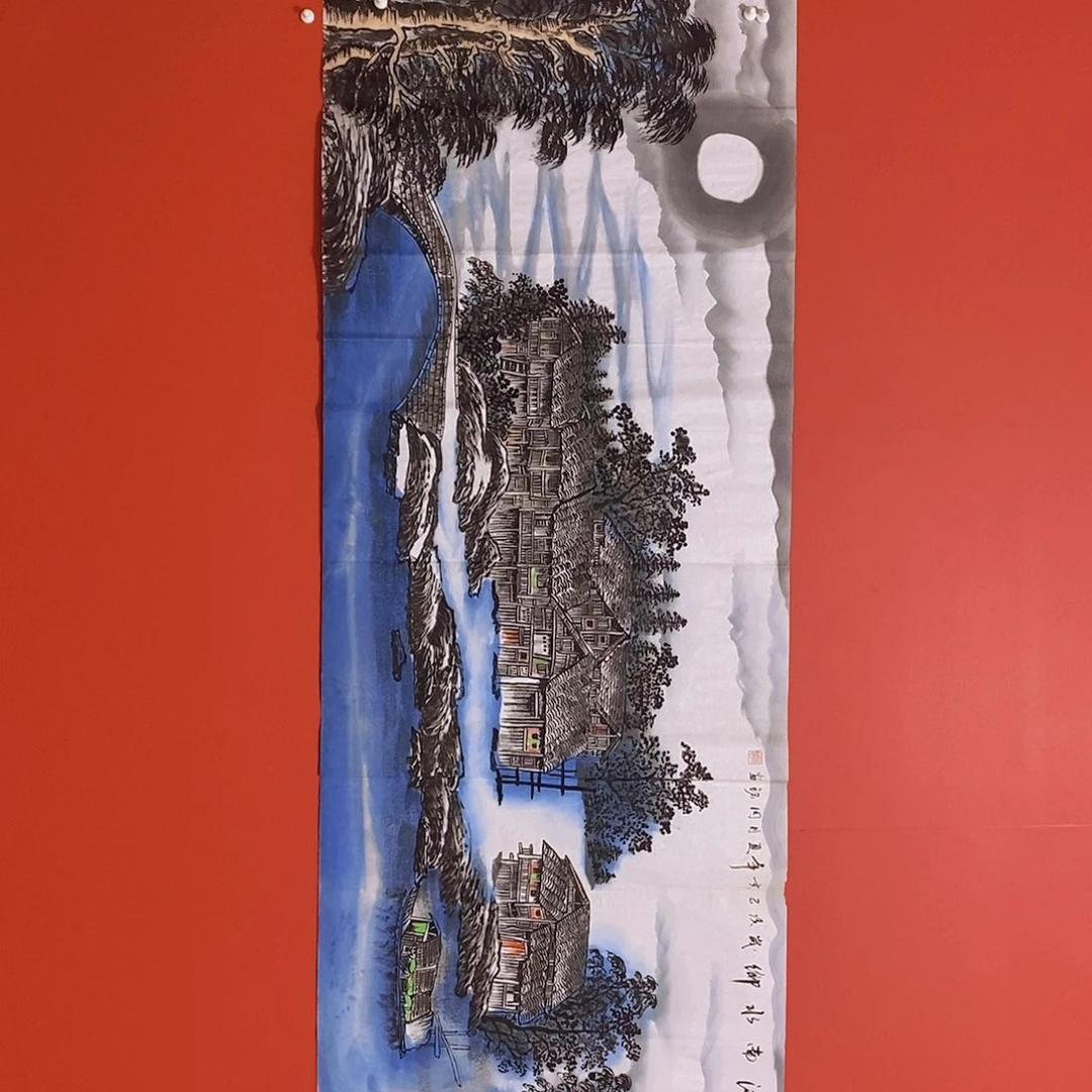 国画山水花鸟国画作品