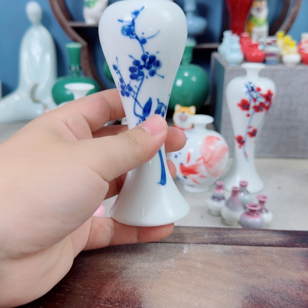 陶瓷手工小花器摆件