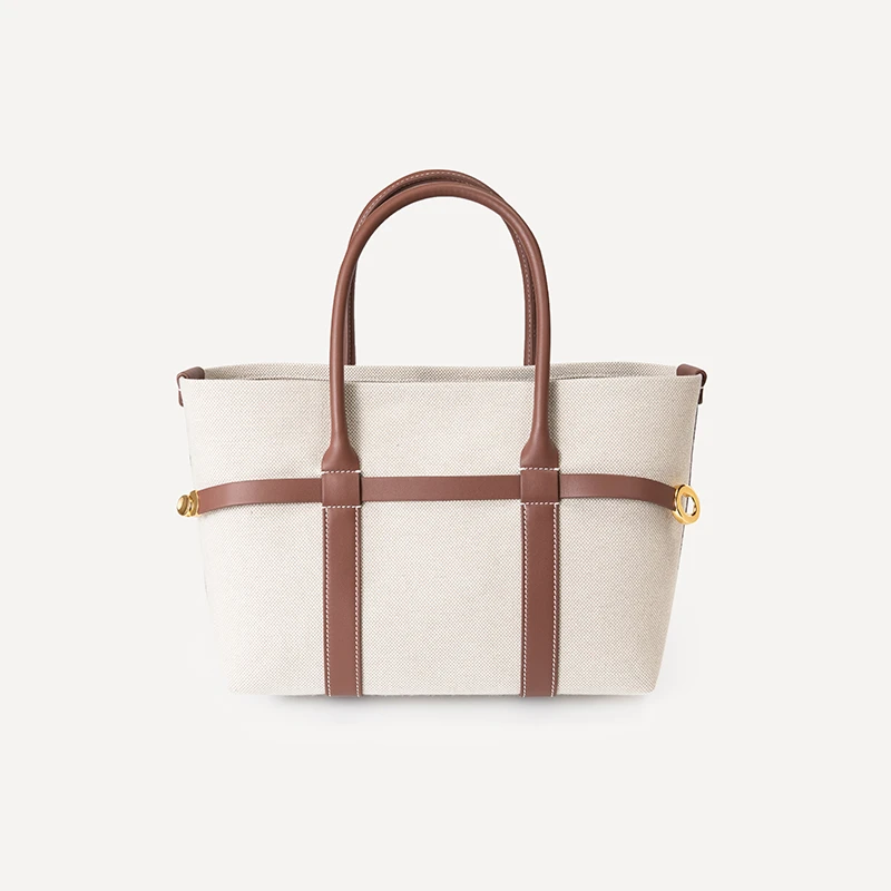 5NBB001（预售）【贵姐NICOLE】设计师高端定制亚麻手提托特包