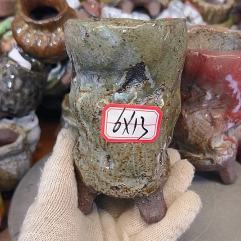 粗陶花盆手工花盆制作就这样