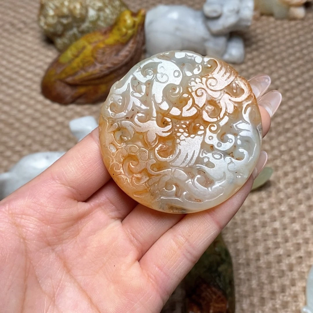 白玉菩提吊坠白玉菩提白玉菩提摆件