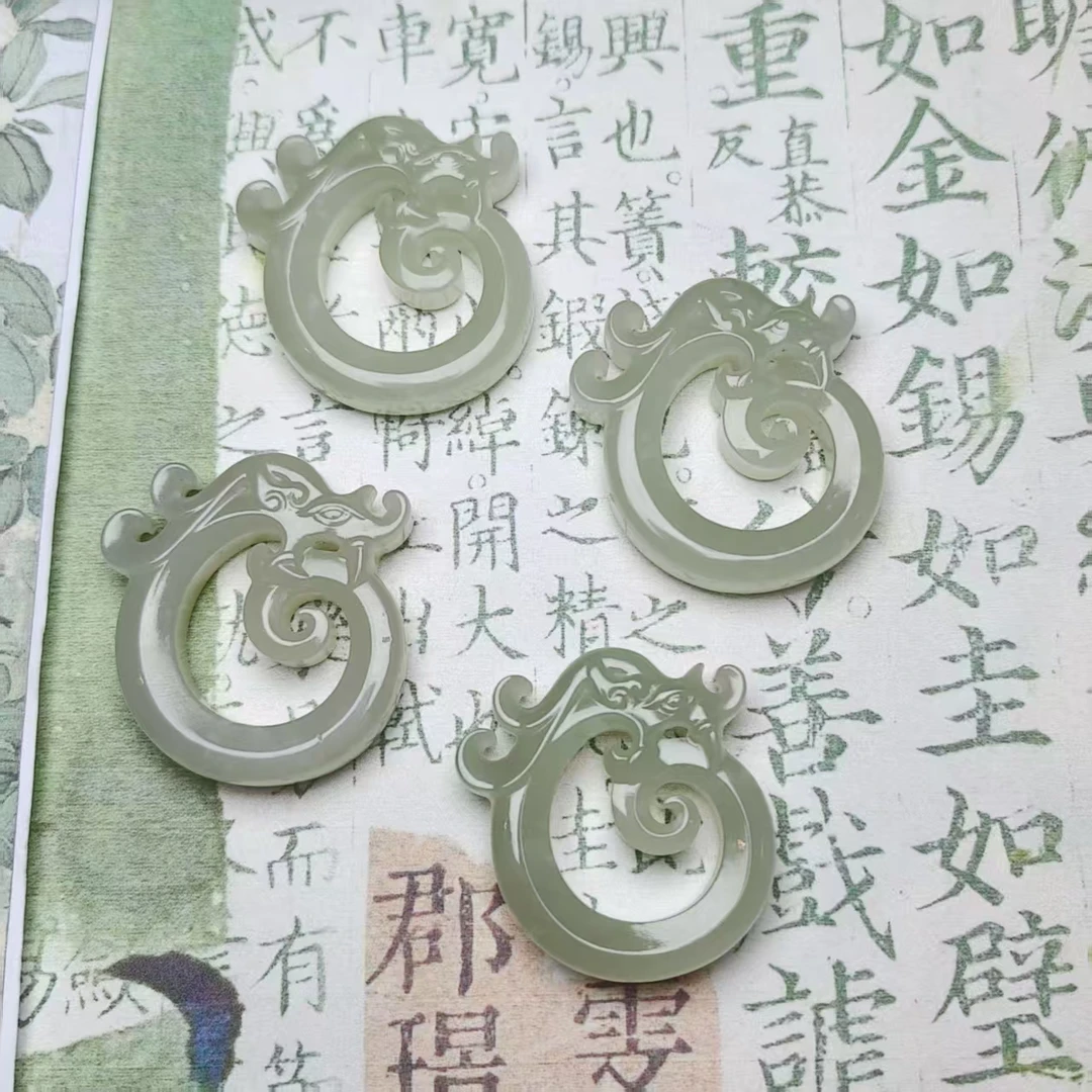 【小迪补贴】和田玉玉猪龙吊坠多样性发货拍一发一