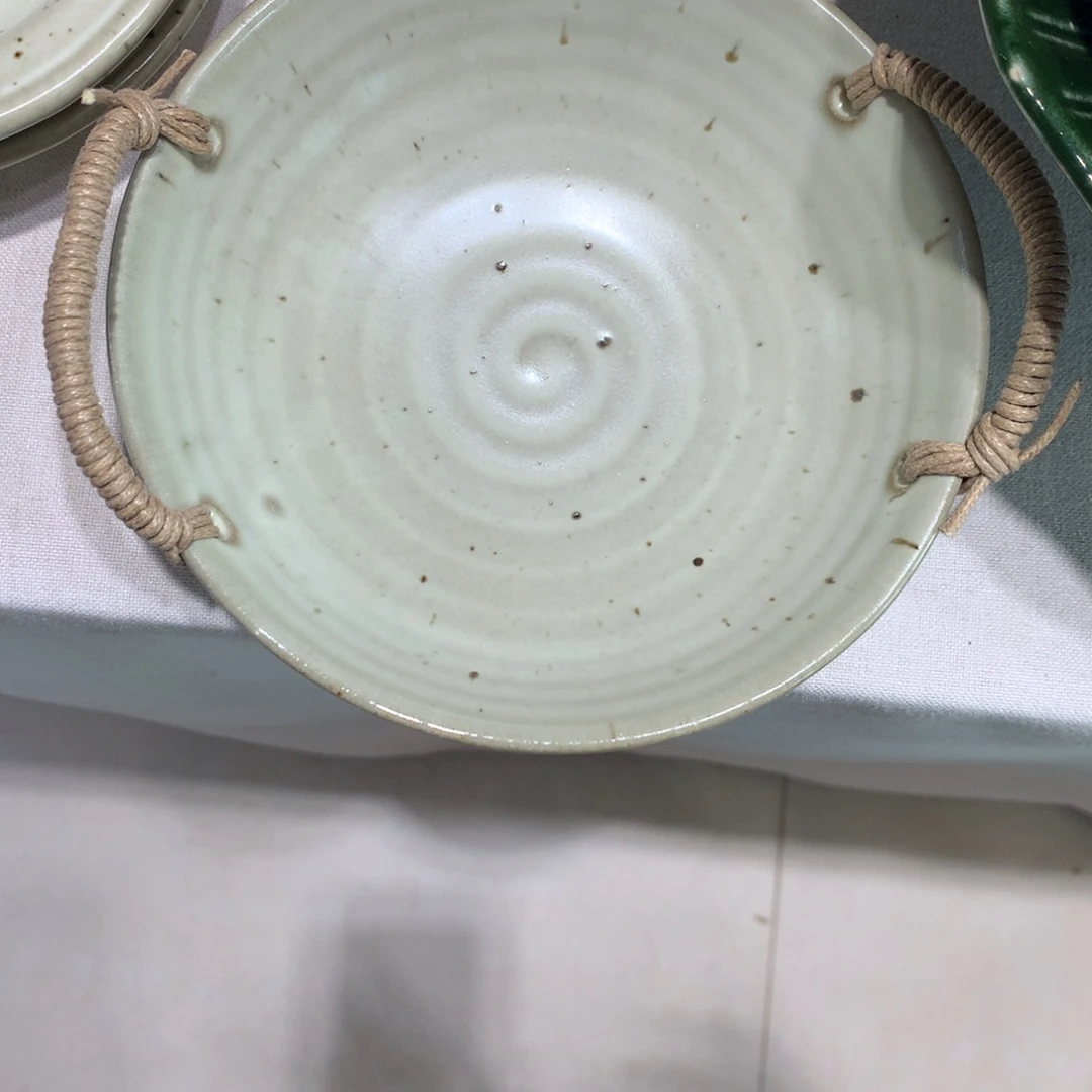 陶景德镇粗陶复古盘碗微瑕