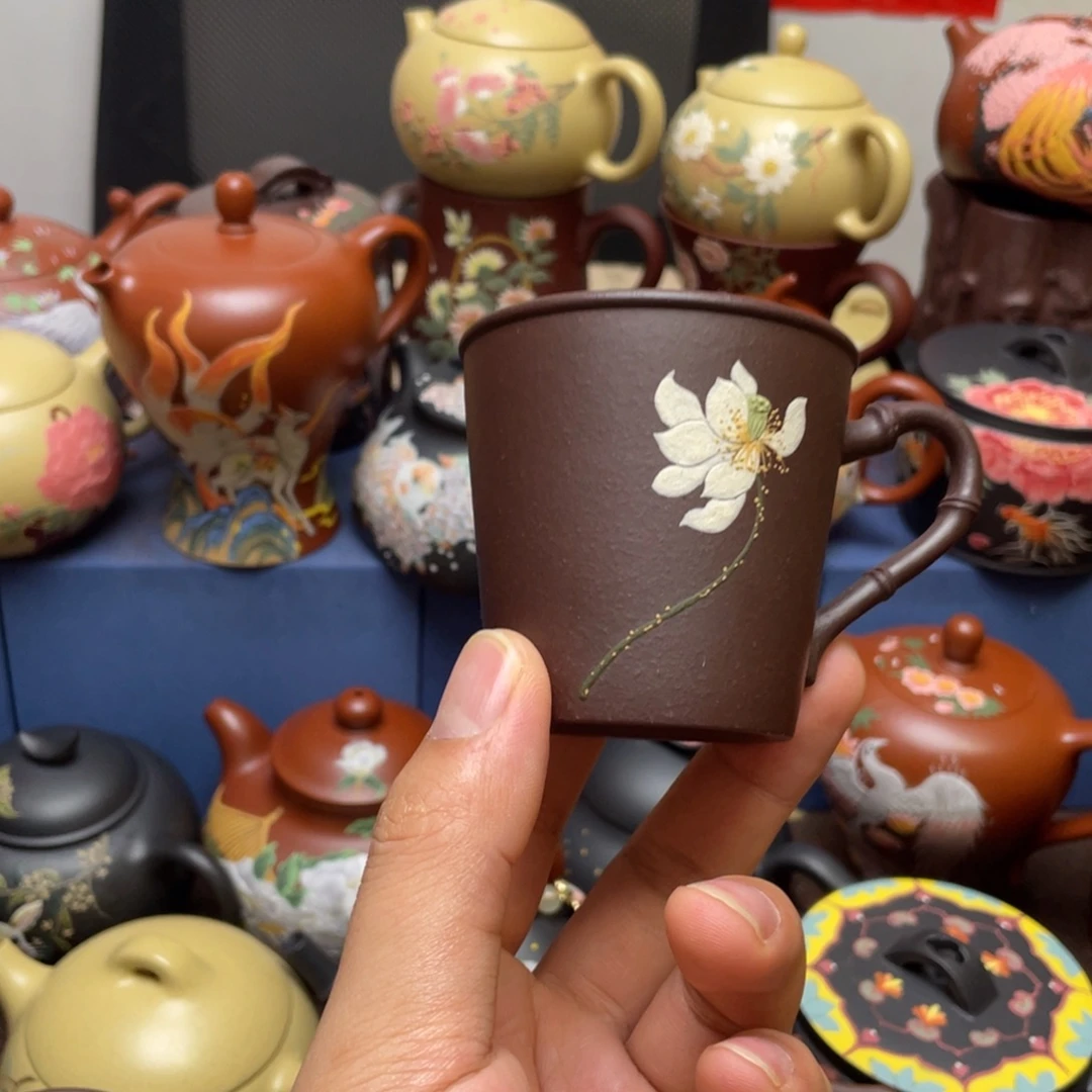 紫砂茶杯紫砂主人杯100cc