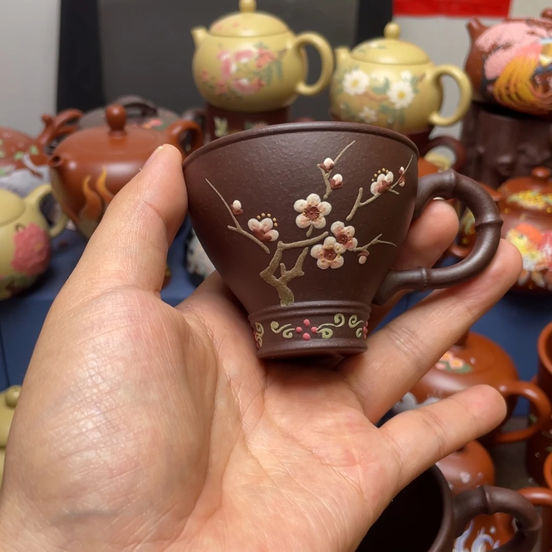 紫砂茶杯紫砂主人杯100cc
