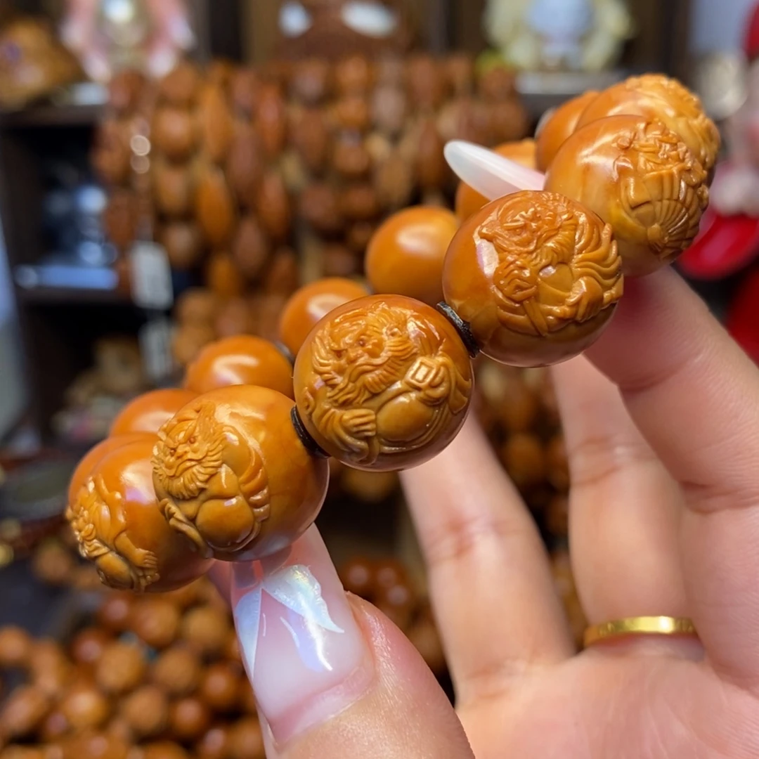 橄榄核手串/手链正圆钟馗