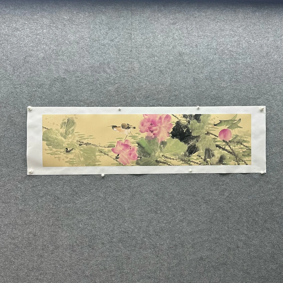 【玉堂富贵】张恒禄160*50cm手绘礼盒作品