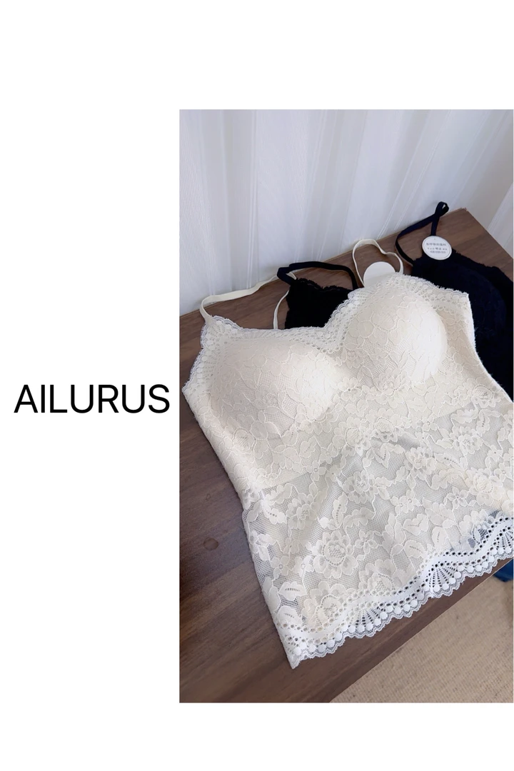 AILURUS【管棉百搭】2025深圳欧货秋冬蕾丝百搭小背心