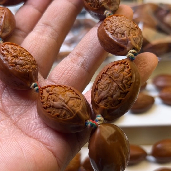 橄榄核手串/手链2.2瑞兽八仙