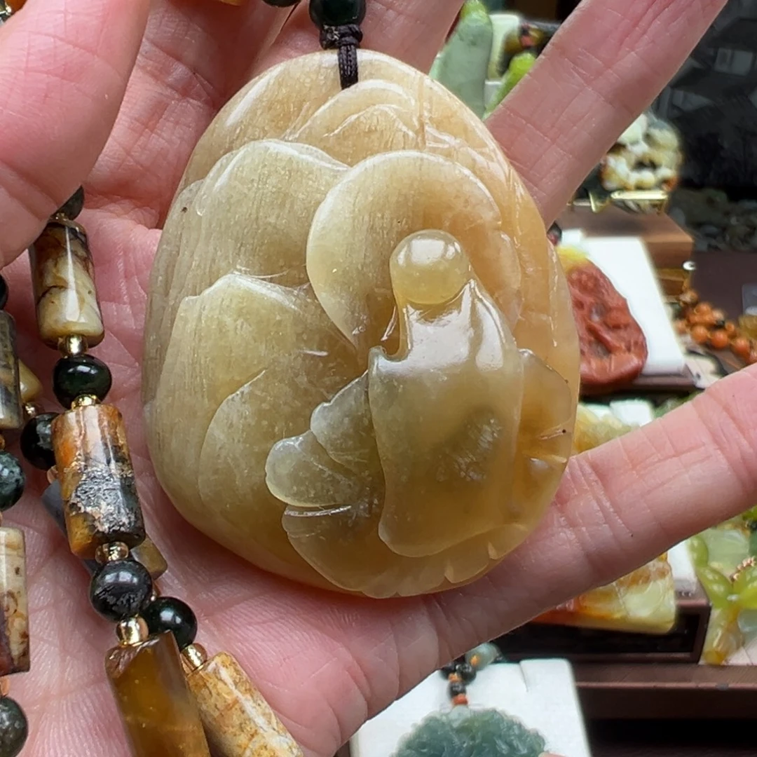 岫玉未镶嵌挂件挂件