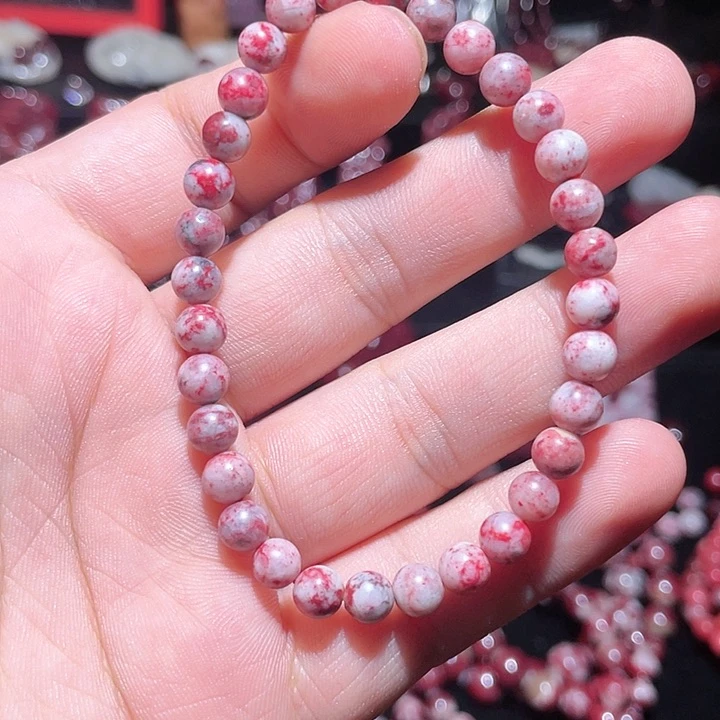 【闪购商品】天然辰砂天然朱砂原石手串