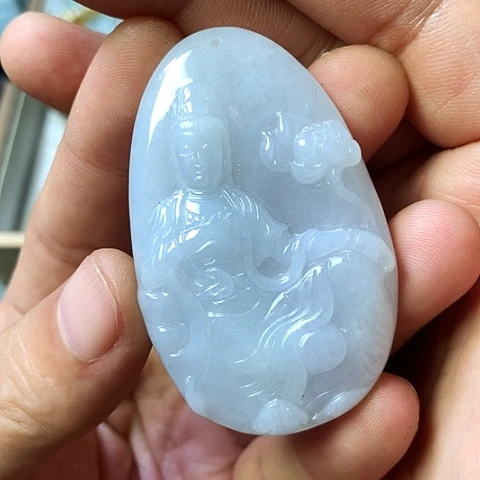 颈饰未镶嵌翡翠福豆豆珠宝翡翠颈饰