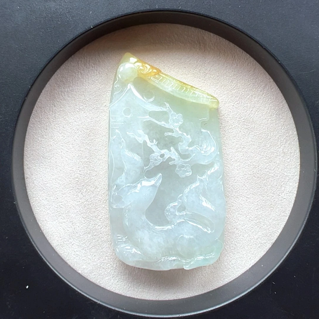 翡翠未镶嵌颈饰九尾