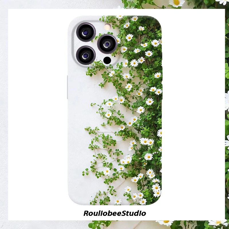 欧克里里小雏菊适用苹果17/16promax手机壳华为oppo小米15vivo